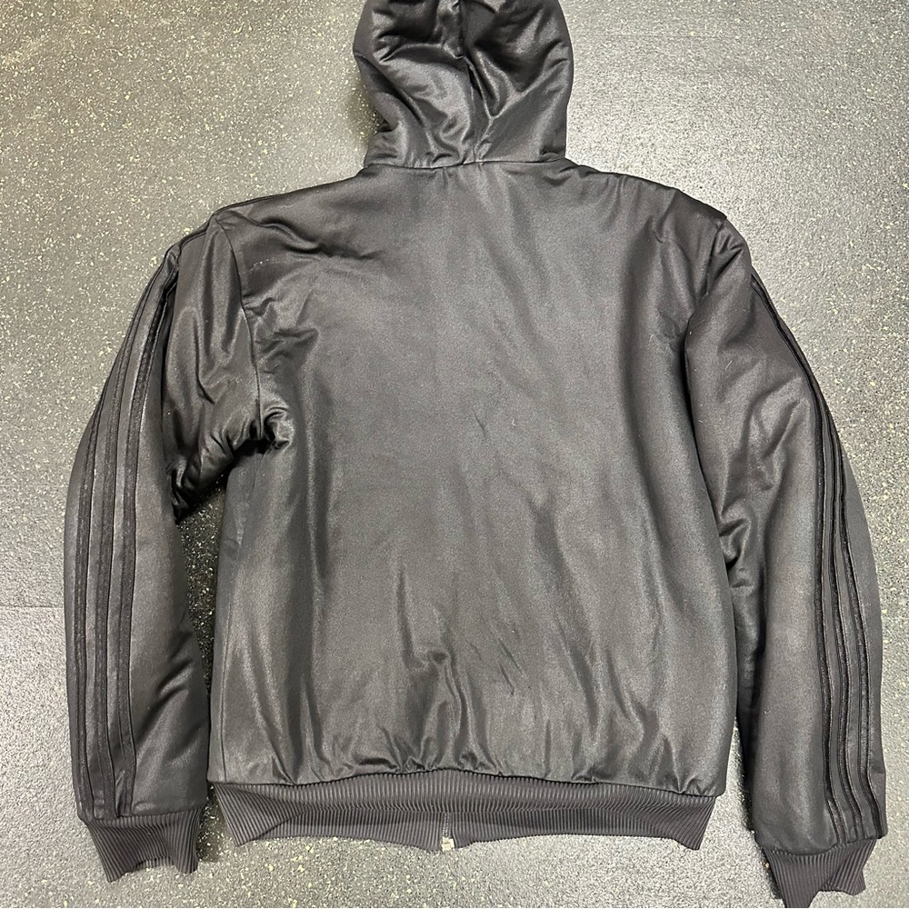 Adidas Black Bomber Jacket with Red Hood, Chile 62, Vintage & Rare - Picture 5 of 8